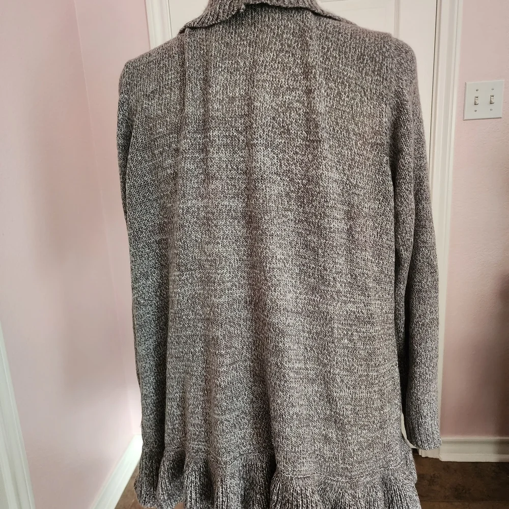Karen Scott Women's Heather Gray Cardigan - Picture 2 of 4